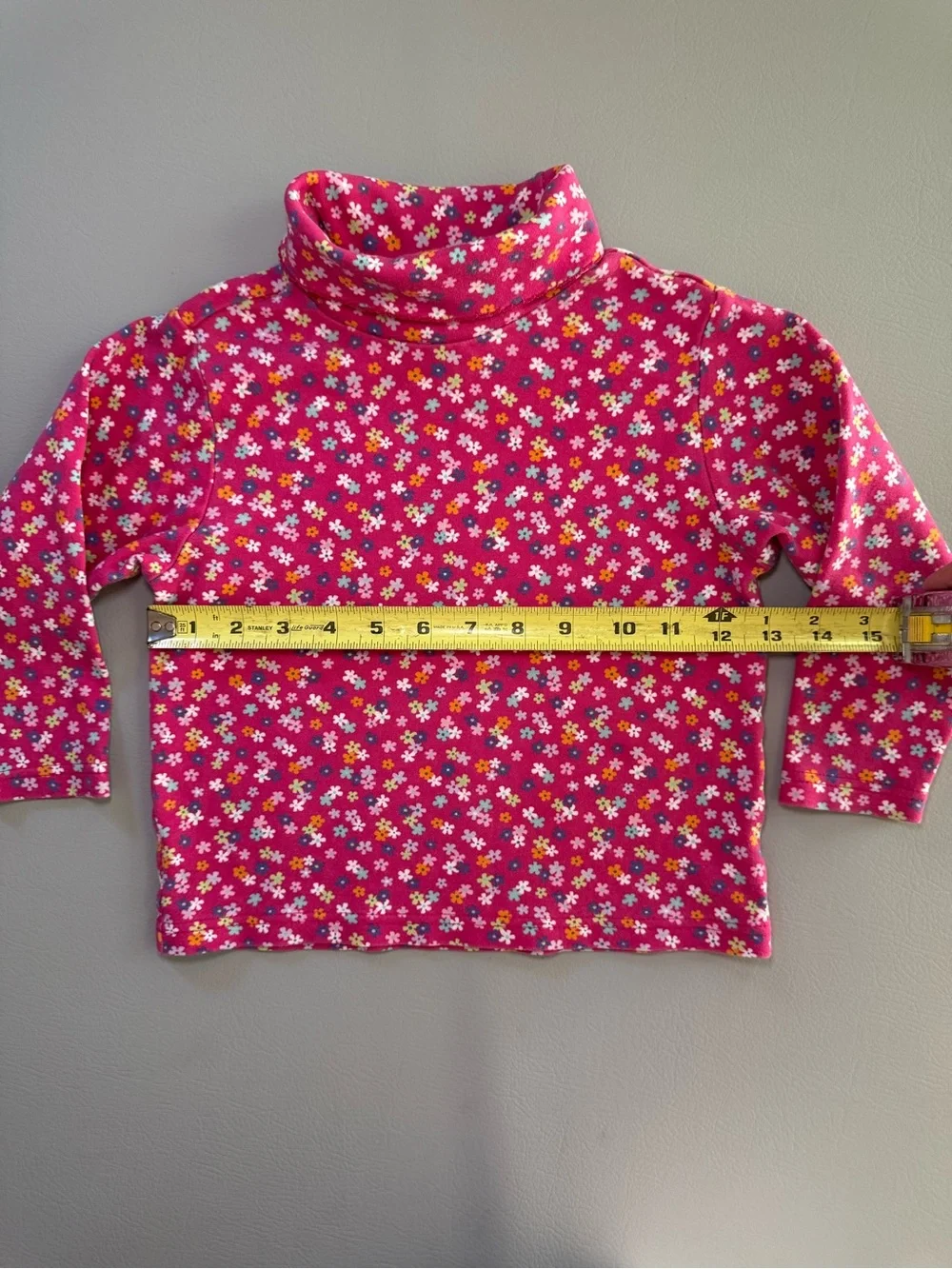 Vintage Gymboree 2001 Ditsy Floral Flower Power Pink Turtleneck Girls 4T USA